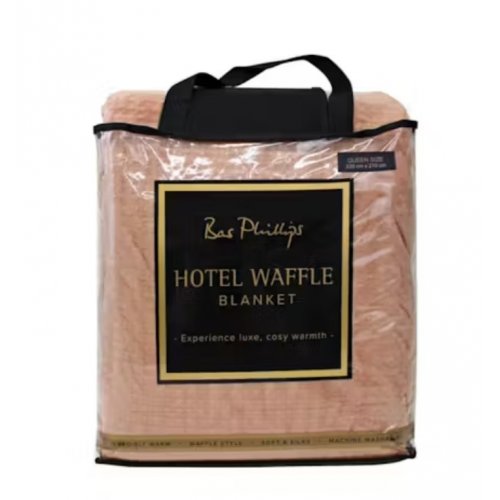 Bas Phillips QB Hotel Waffle Blanket - Clay
