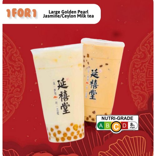 1 for 1 Large Jasmine/Ceylon Milk Tea $5