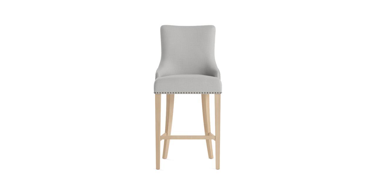 Zoe Bar Stool Natural Solid Beech Cloud Grey 72