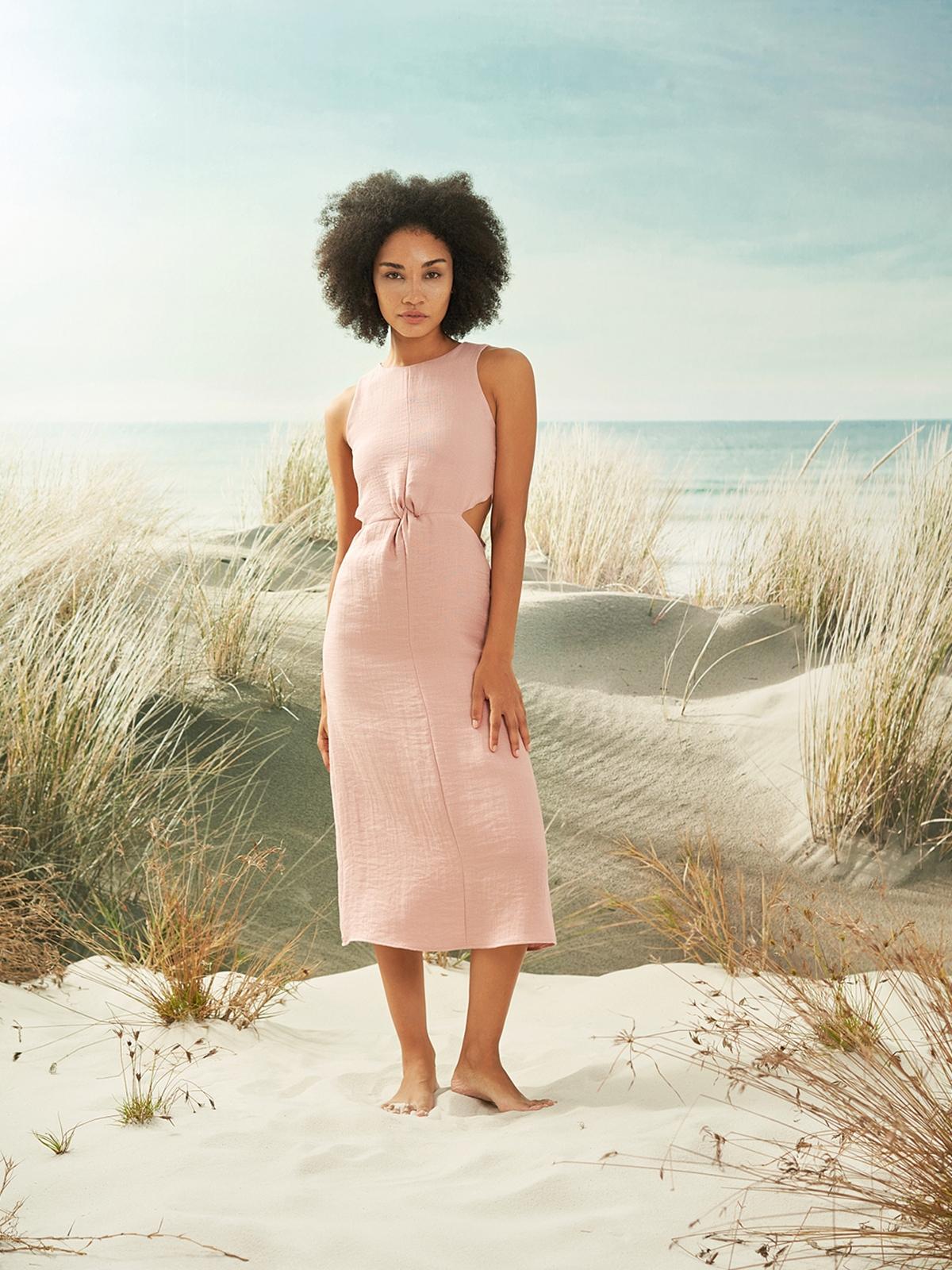 Fidel cut-out Dress - Pink