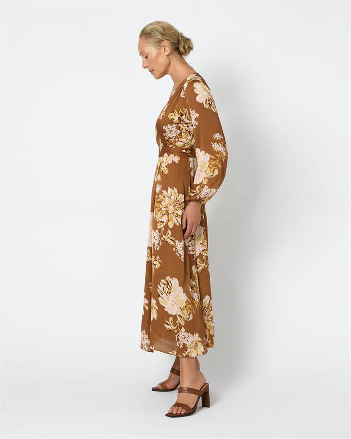 Athens Floral Dobby Maxi Dress