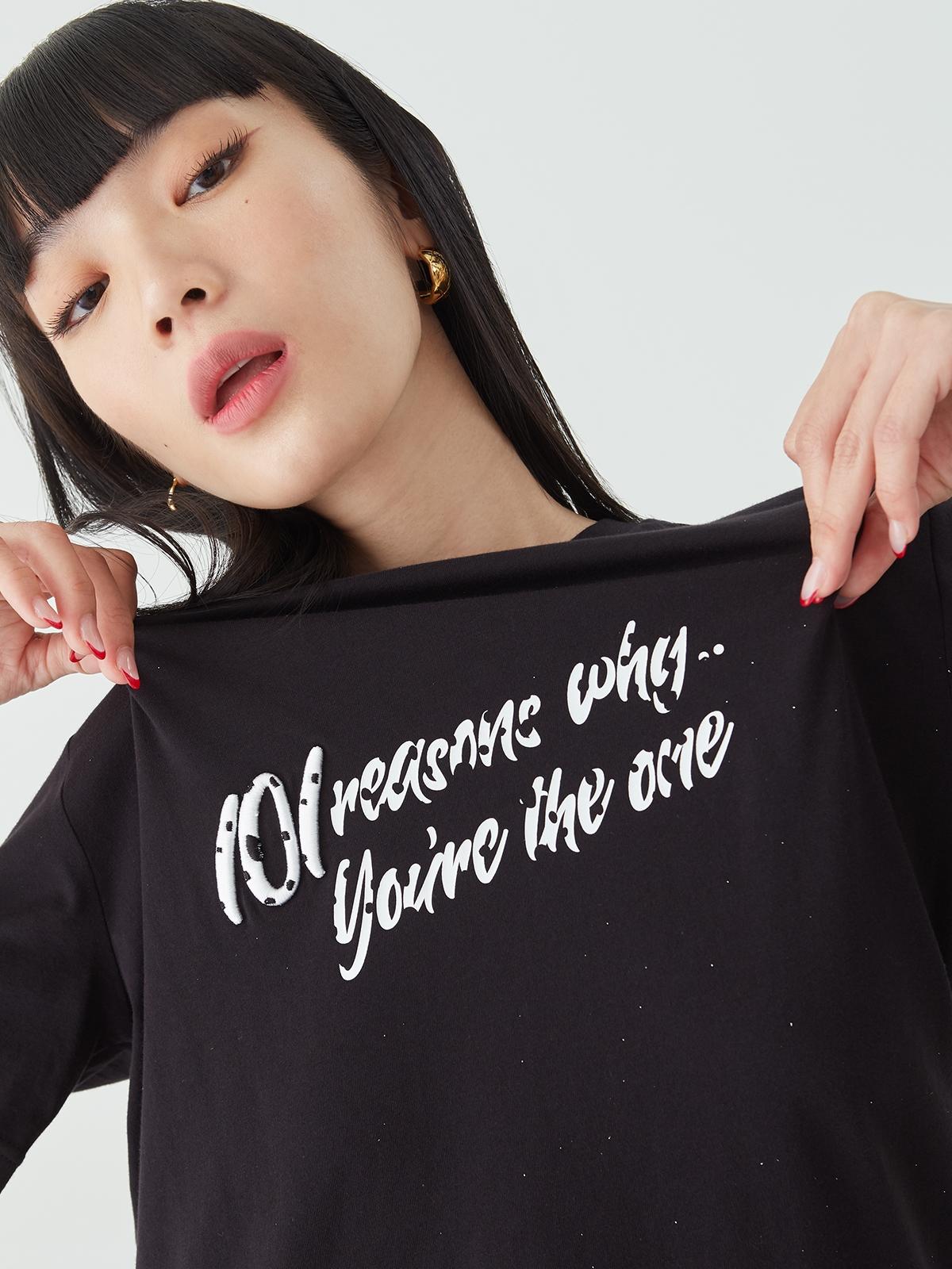 Sustainable Graphic Relaxed Fit Tee - Black