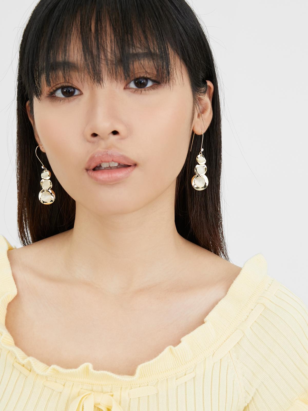 Flare Drop Earrings - Gold
