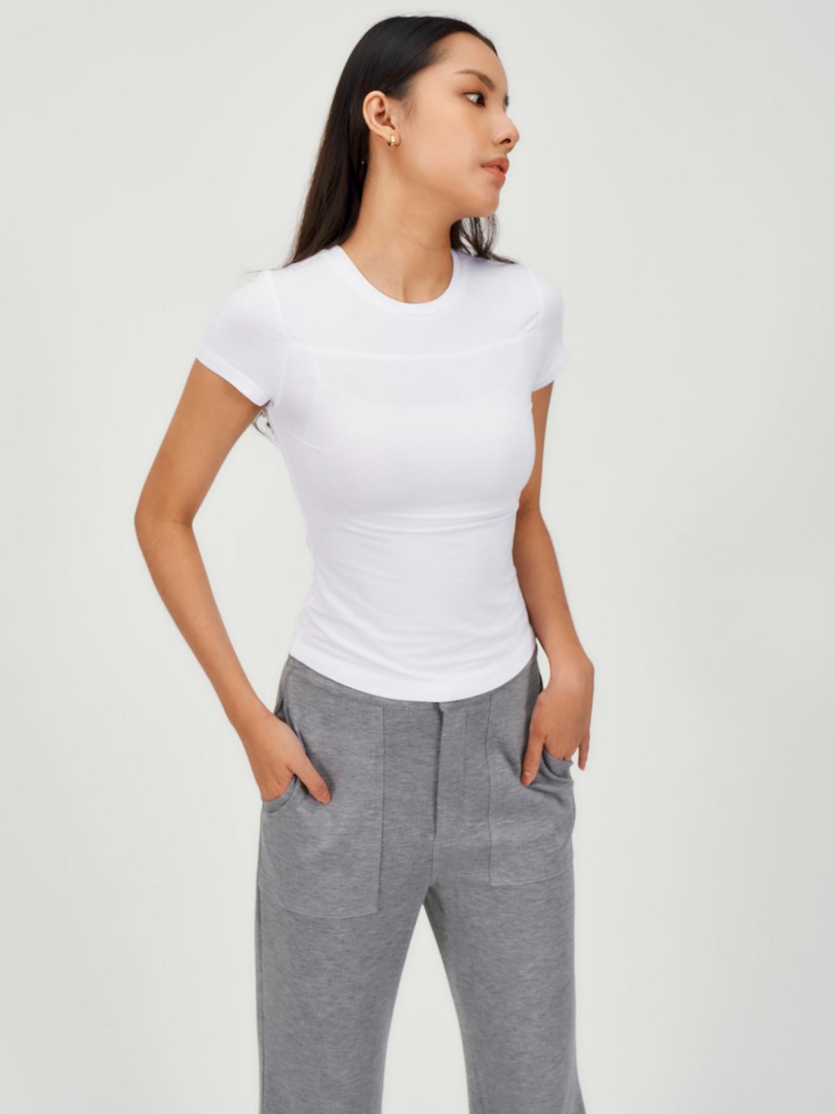 Slim Fit Modal Tee - White