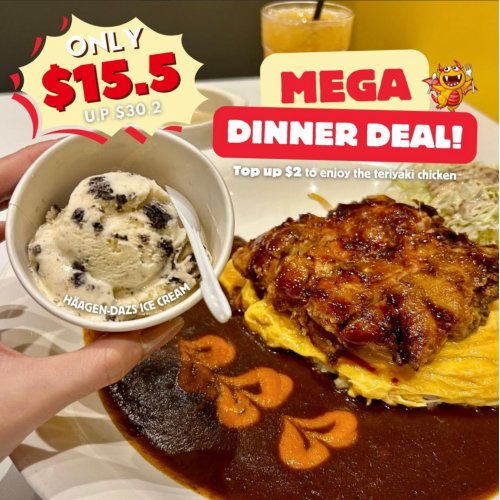Mega Dinner Deal Set Menu at $15.50