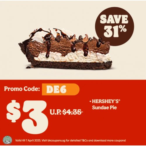 Indulge for less with 31% off Hershey’s® Sundae Pie!