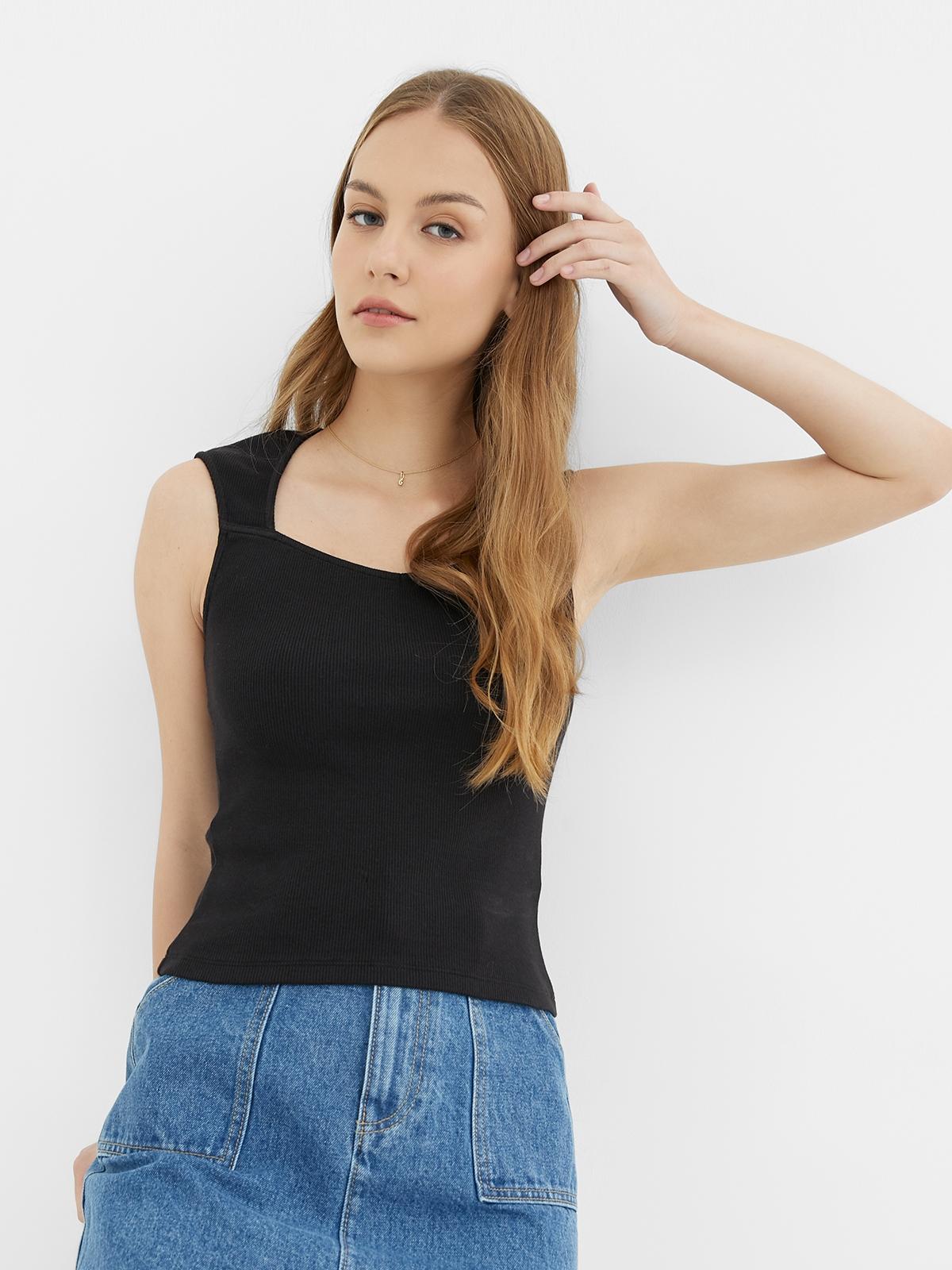 Sustainable Sleeveless Top - Black