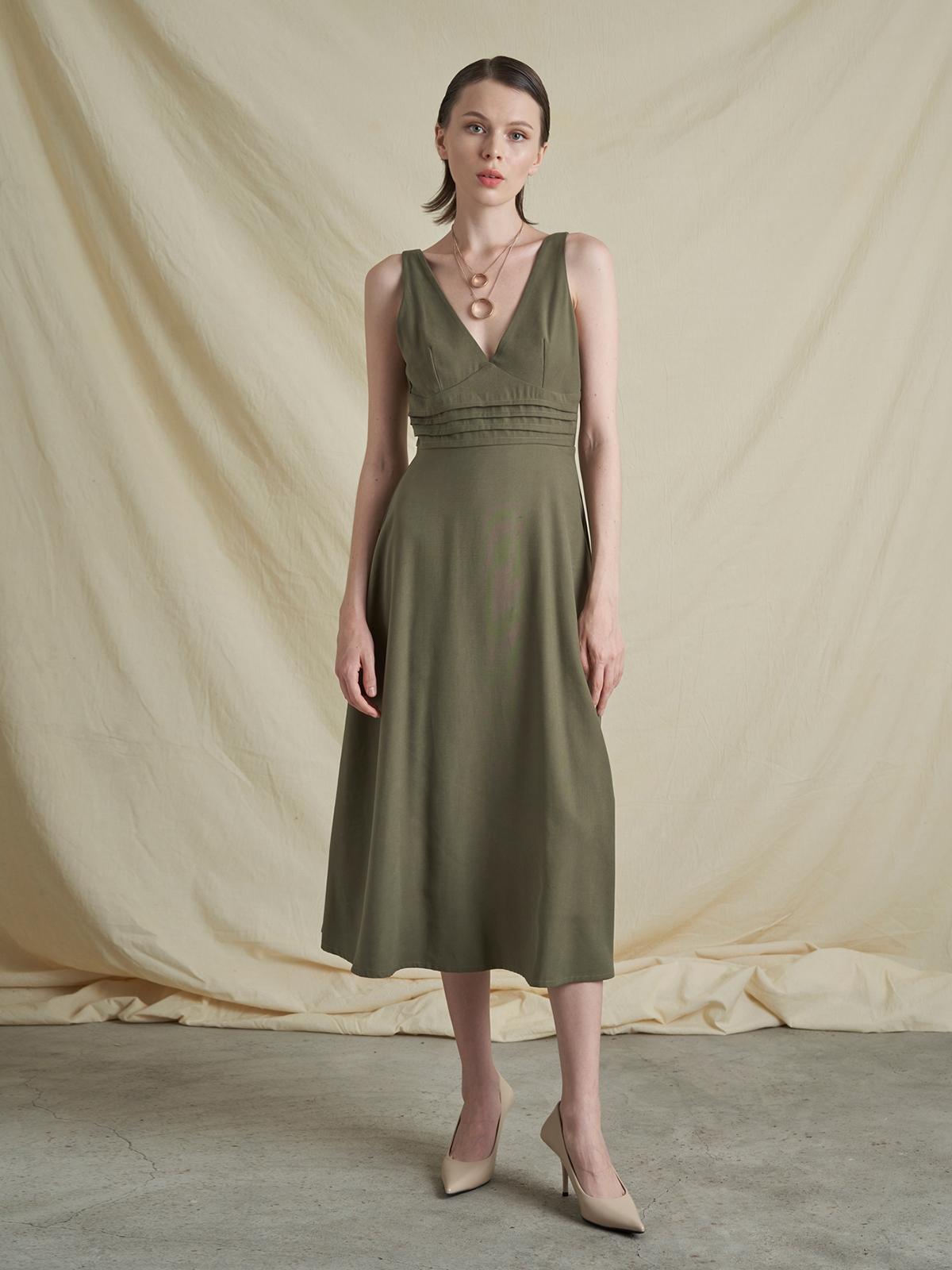 Hypatia Dress - Olive