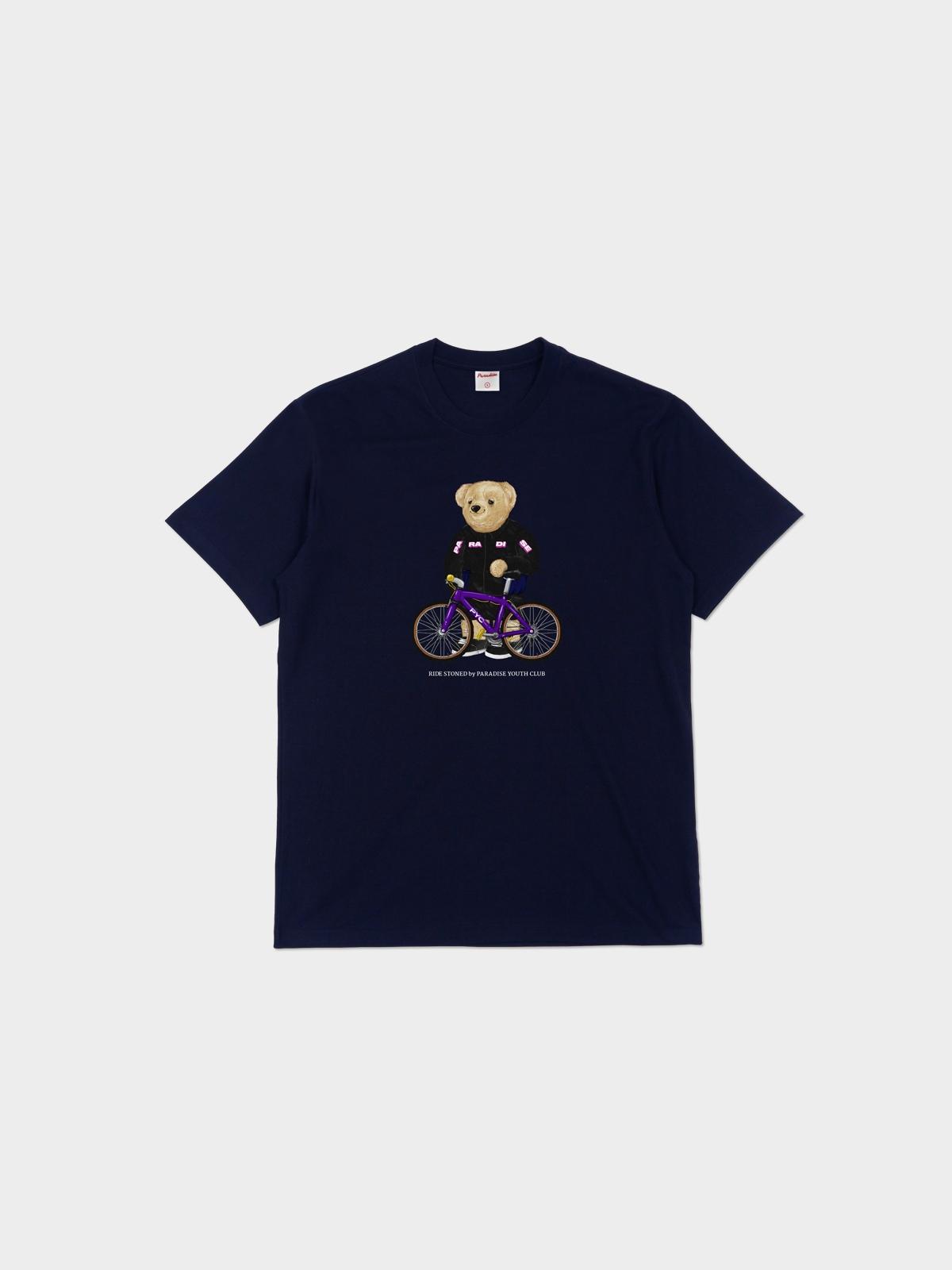 Sustainable Ride Stoned Tee - Navy