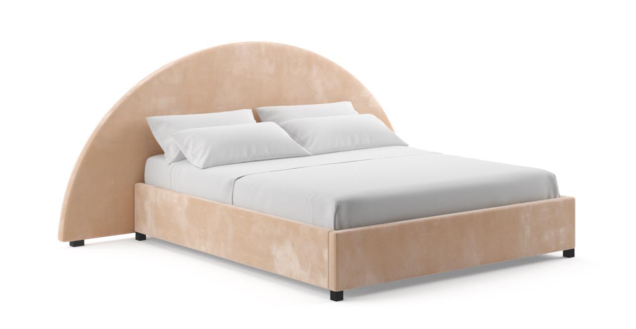Arch Oversized King Gaslift Bed Frame Mojave Rose Mojave Rose