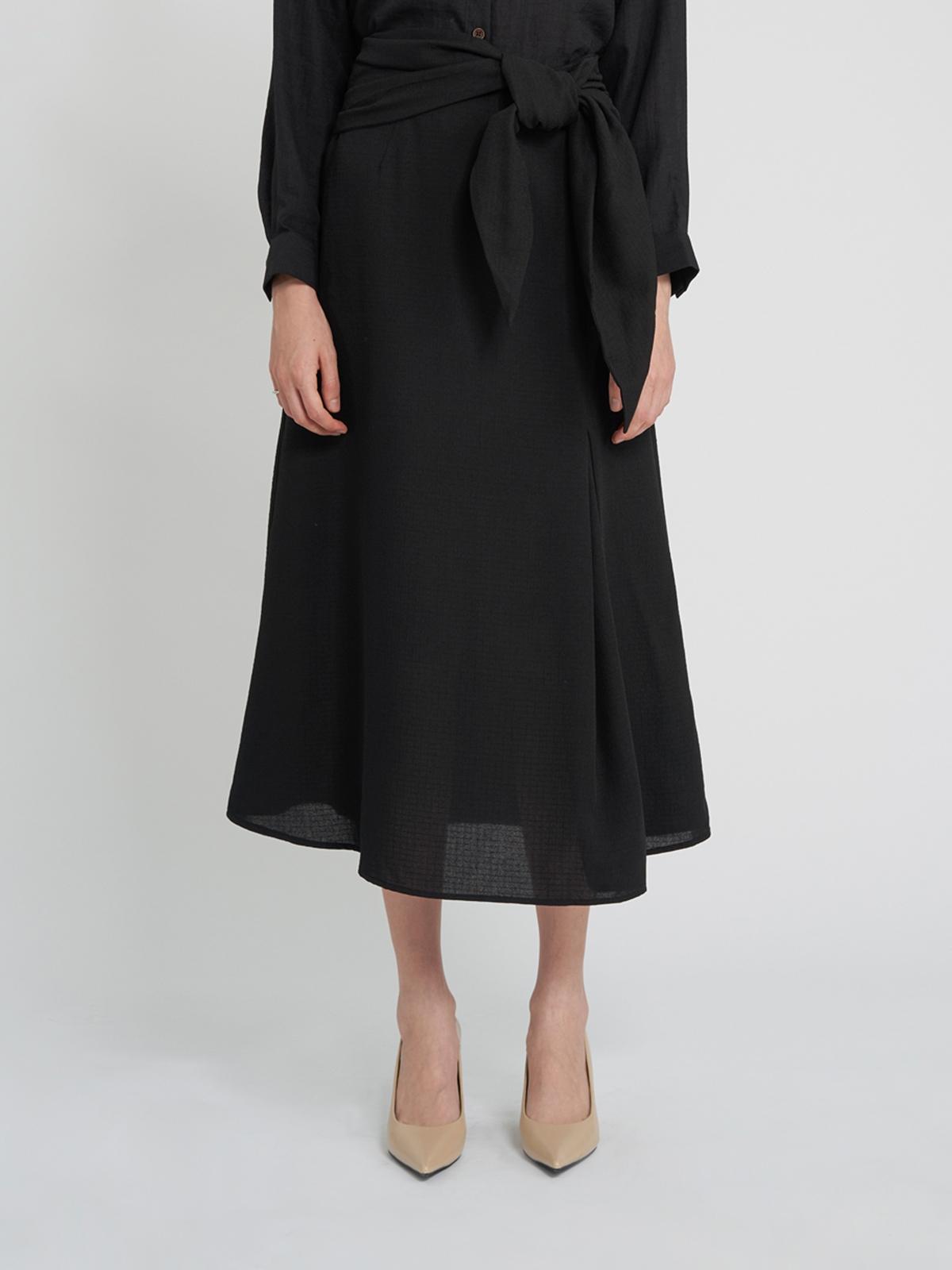 Virginie Midi Skirt - Black