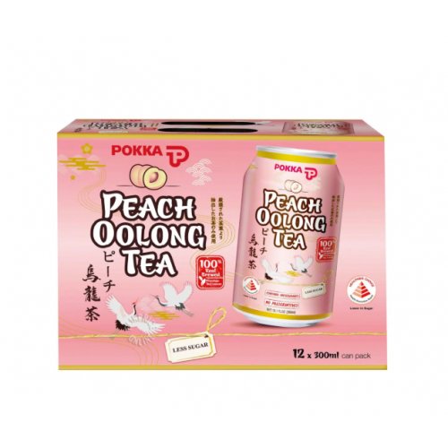 Pokka Can Drink - Peach Oolong Tea (Less Sugar)