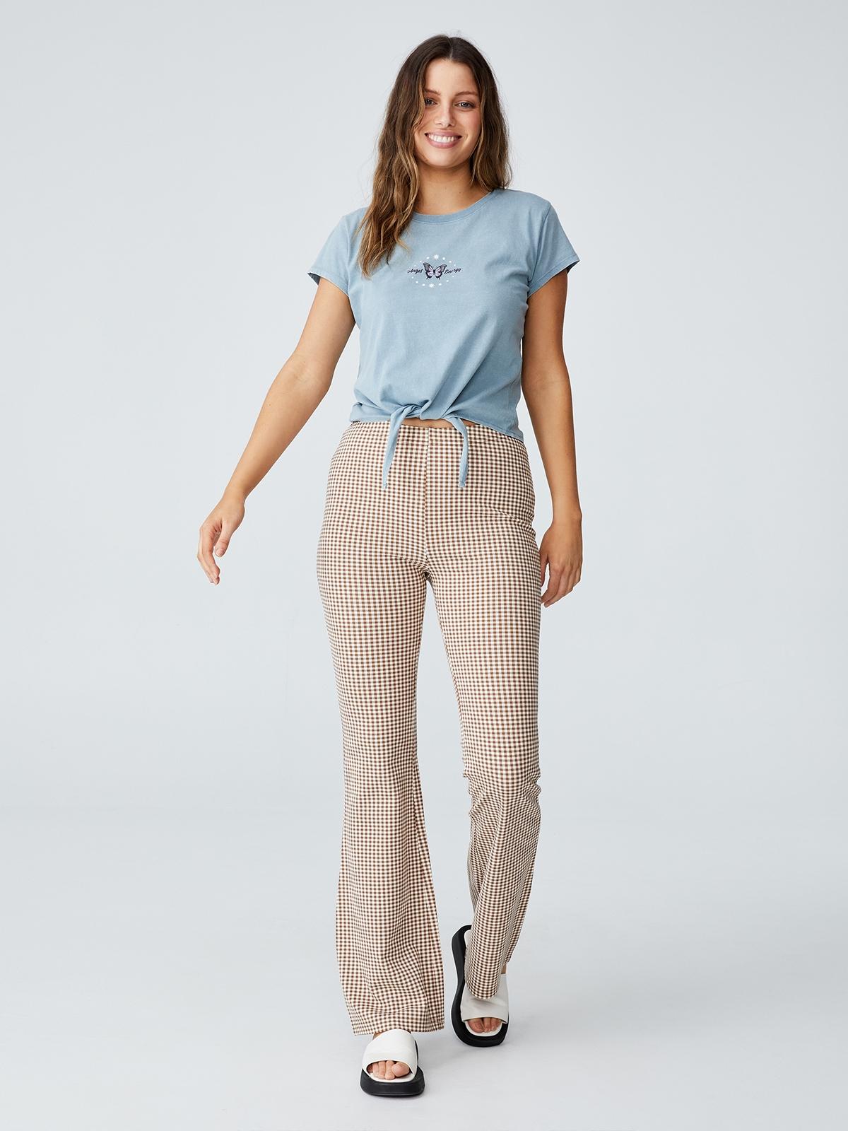 Angel Energy Tie Front Tee - Wave Blue