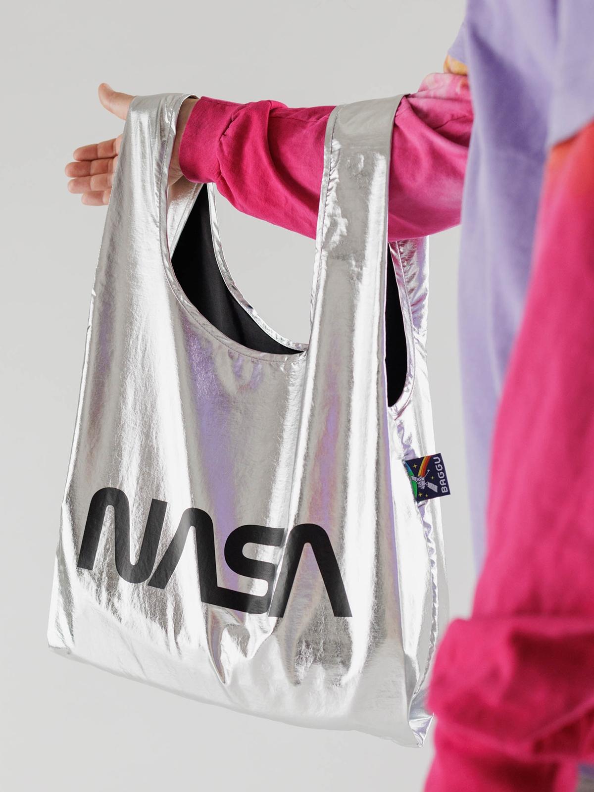 Standard Baggu - Space Logo Silver