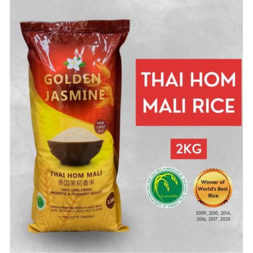 Golden Jasmine Thai Hom Mali 2kg (New Crop)