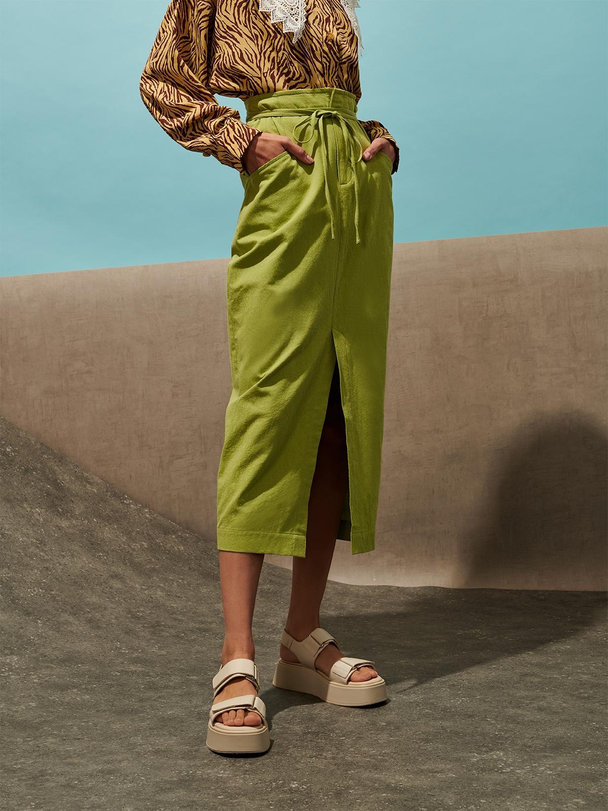 Kickflip Midi Skirt - Green