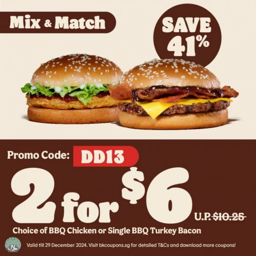 Double Delight: Get 2 Burgers for only $6