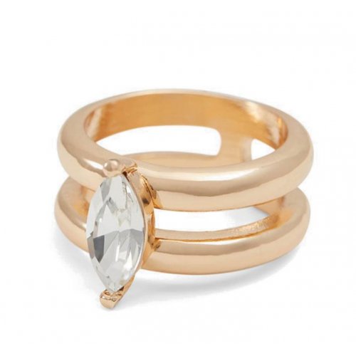  Froboess Women Rings - Gold/Clear Multi