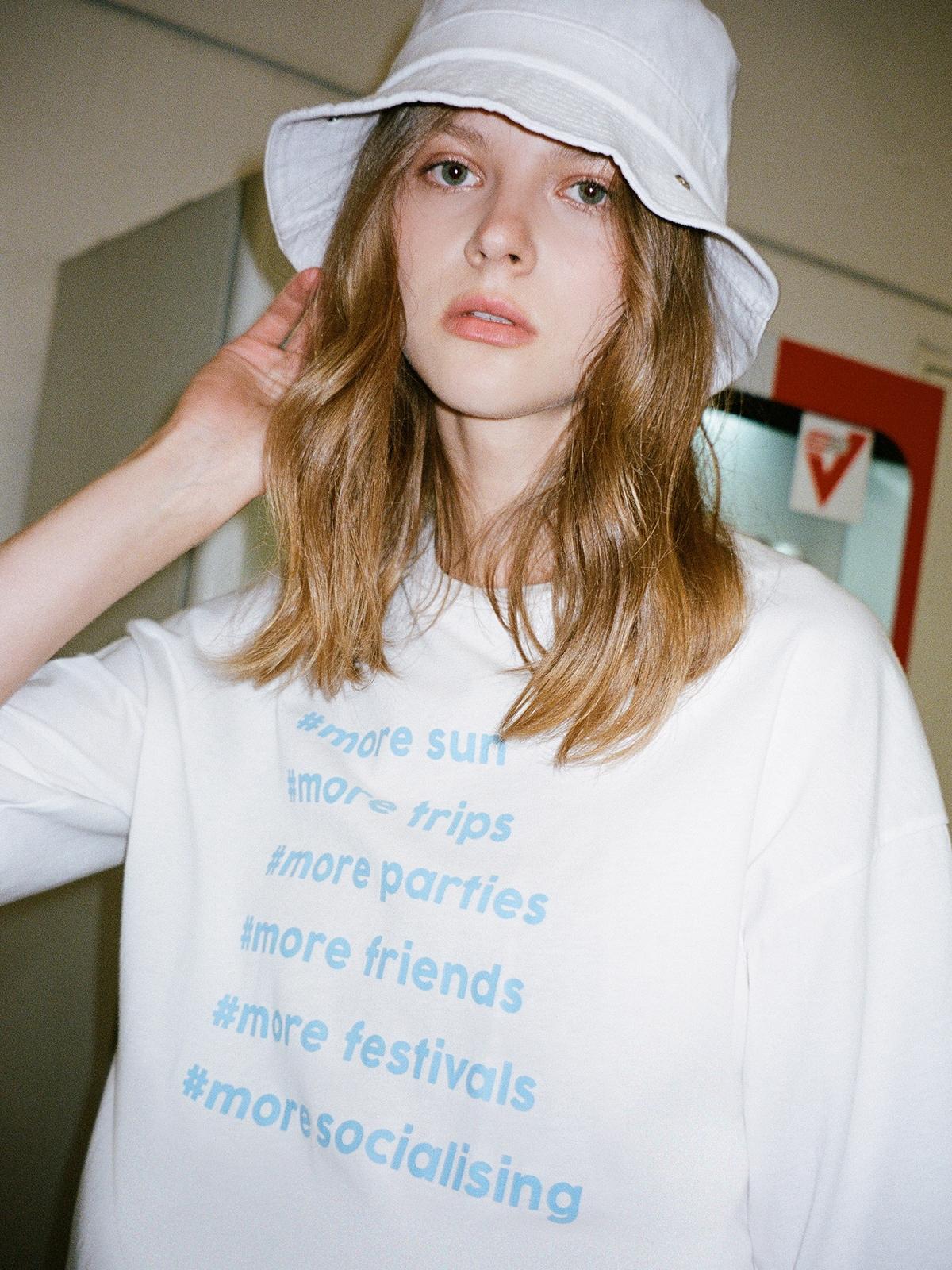 Sustainable #More Graphic Tee - White