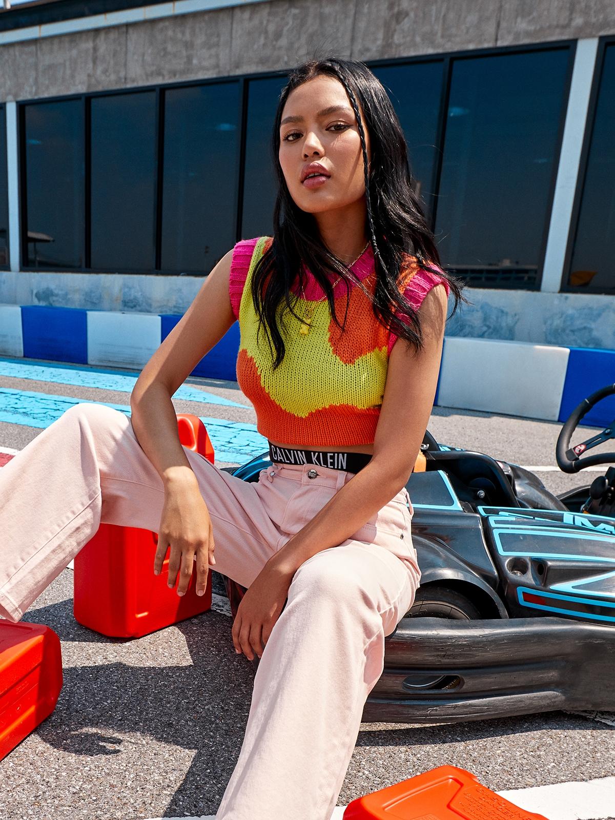 Slope Knitwear - Neon Green/Orange/Pink