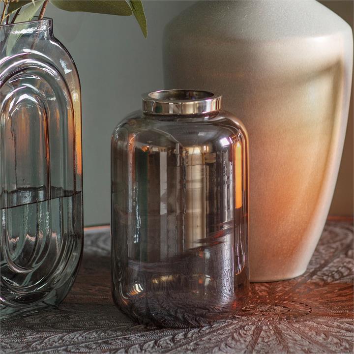 Aviv Lustre Vase Grey