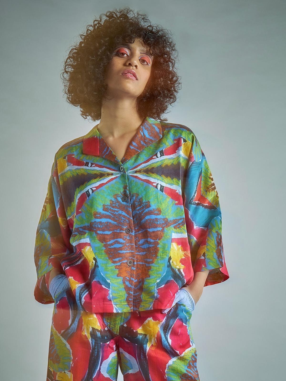 Hawthorne Kimono Shirt - Multi Color