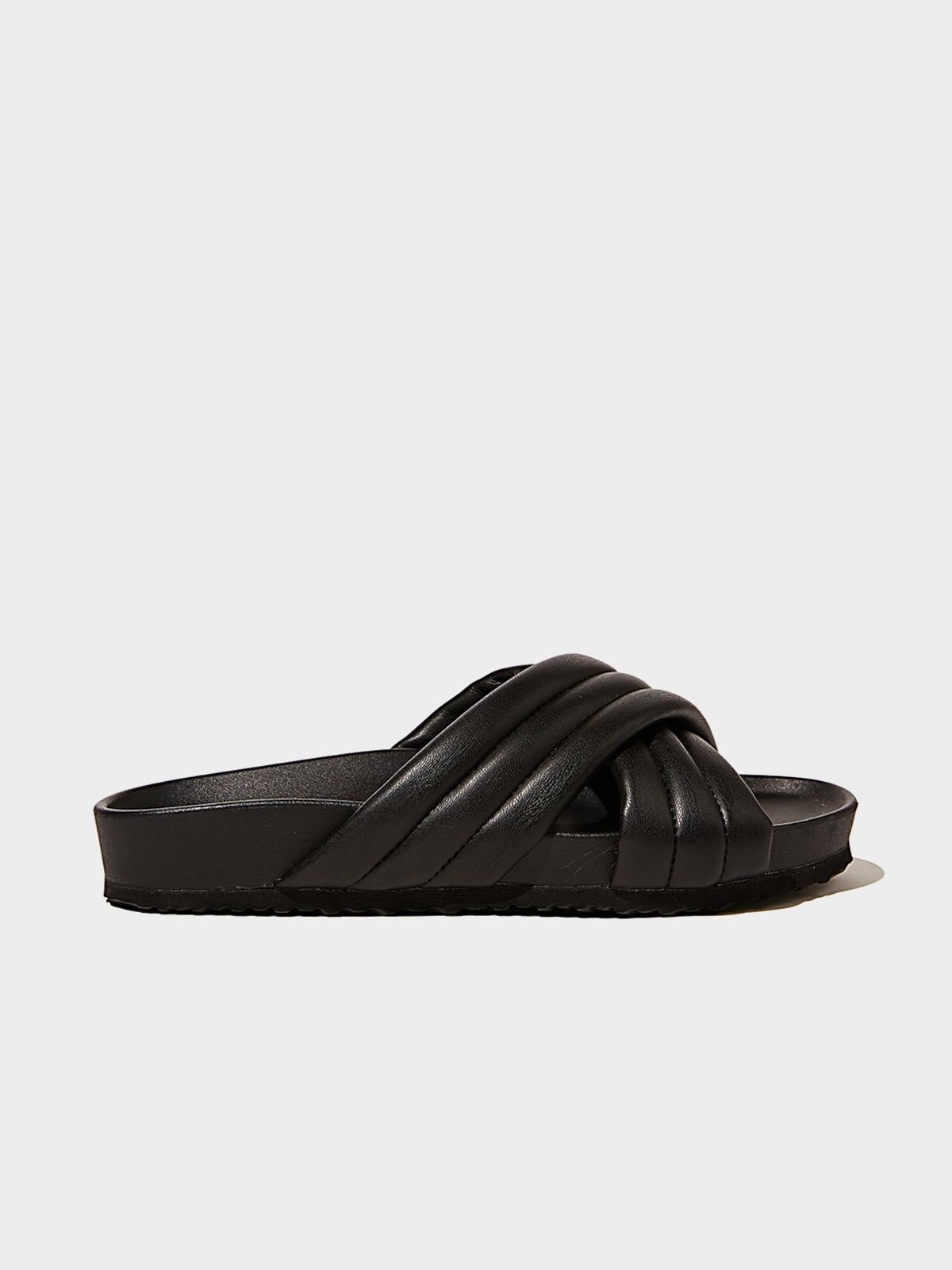 Cushy Crossover Slide - Black