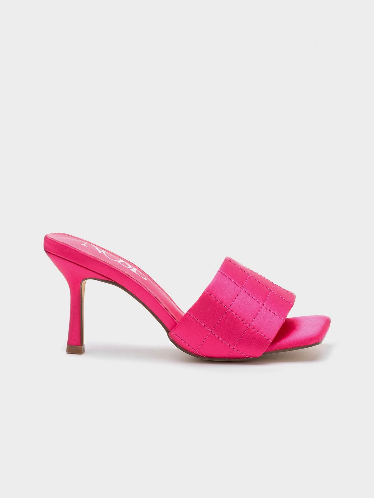 Quilted Heel Slide - Fuchsia