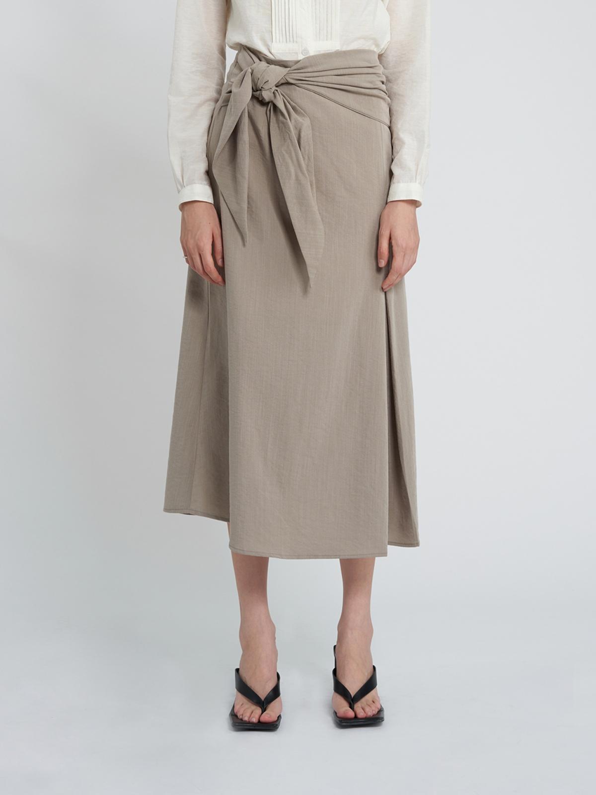 Virginie Midi Skirt - Grey