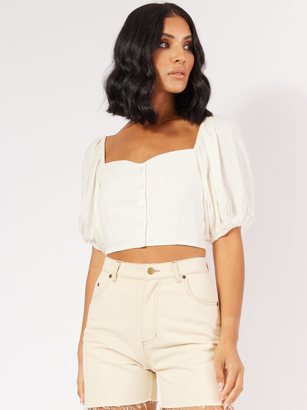 Mimi Crop - White