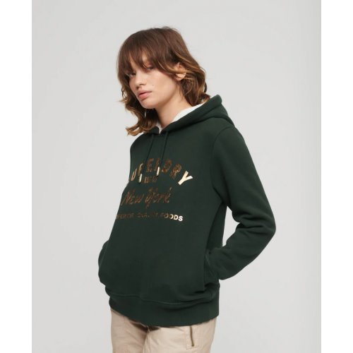 Luxe Metallic Logo Hoodie