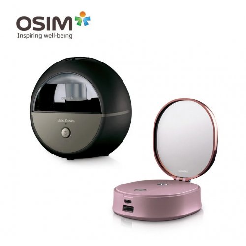 uMist Dream (Black) Humidifier & uGlow Mist Portable Humidifier