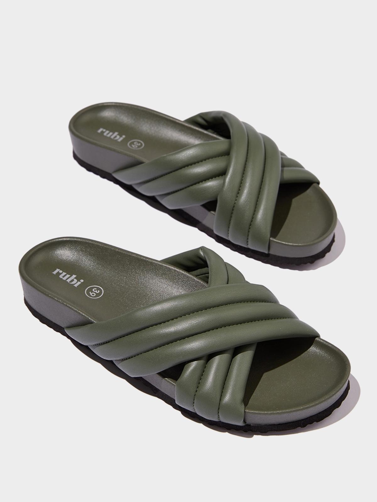 Cushy Crossover Slide - Dusty Green