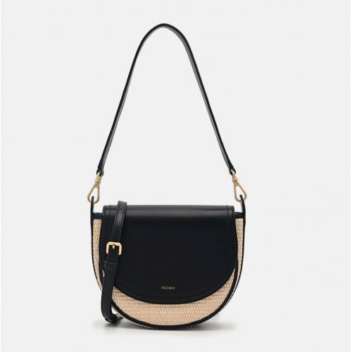  Crescent Shoulder Bag - Black 