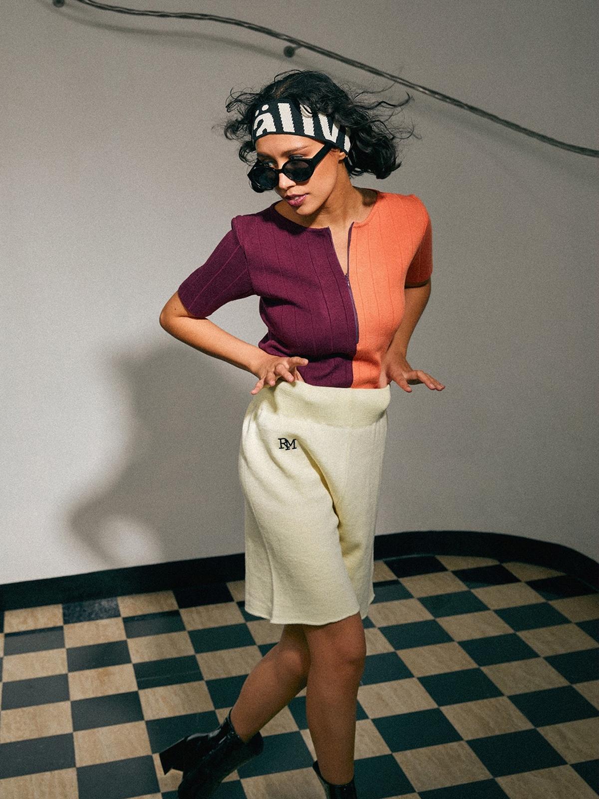 Knitted Smart Shorts - Off White