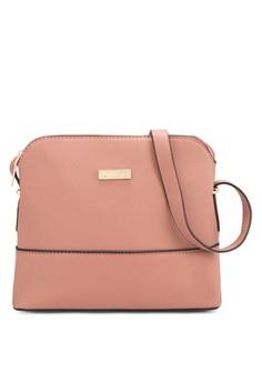 Unisa Saffiano Texture Shell Shape Mini Sling Bag