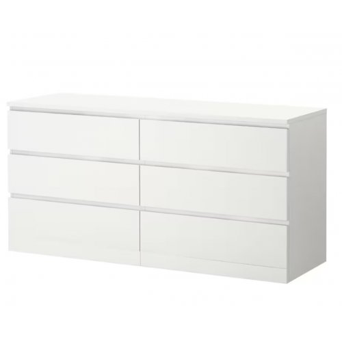 MALM Chest of 6 drawers