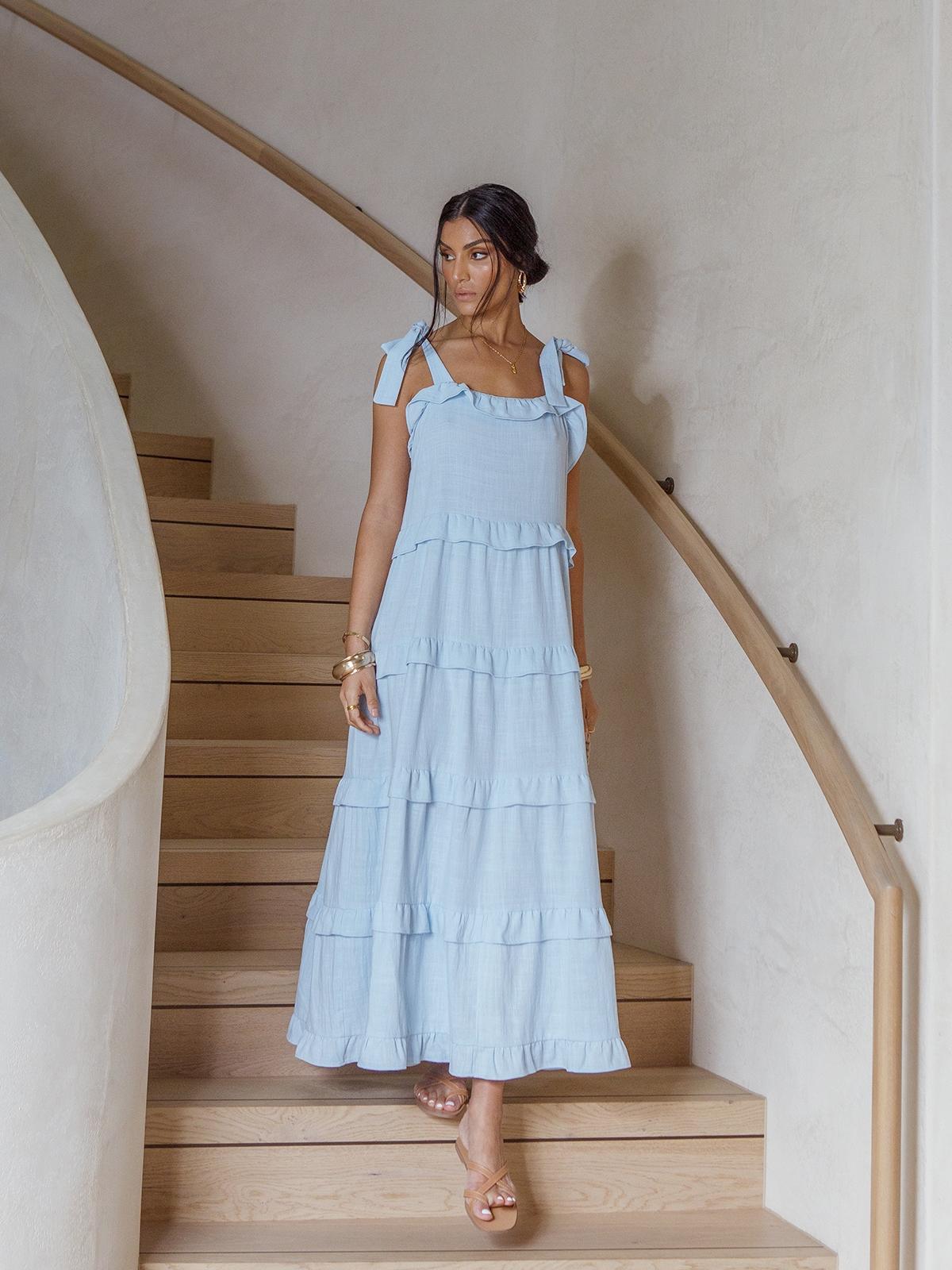 Bask Maxi Dress - Blue