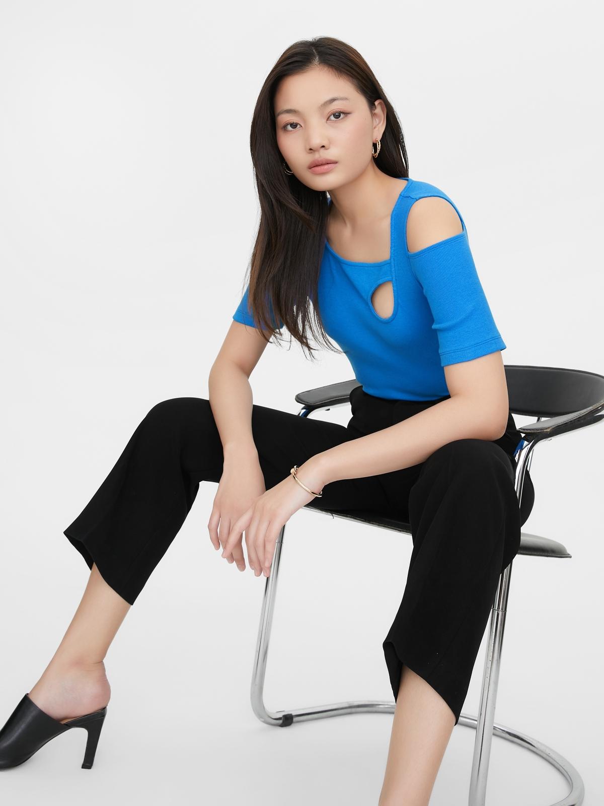 Filagen Cut Out Crop Top - Blue