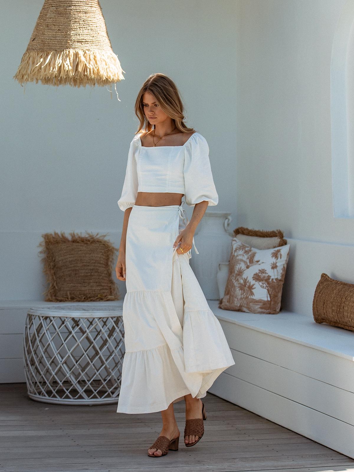 Palermo Maxi Skirt - White