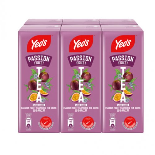 Yeo's Passion Fruit Flavoured Tea Drink - Less Sugar