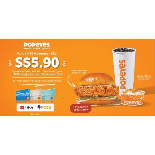 Savour the Flavour with Popeyes SG x DBS | POSB!