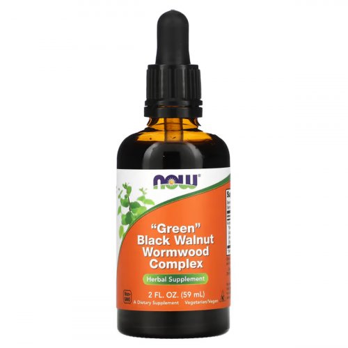  NOW Foods, Green Black Walnut Wormwood Complex, 2 fl oz (59 ml) 