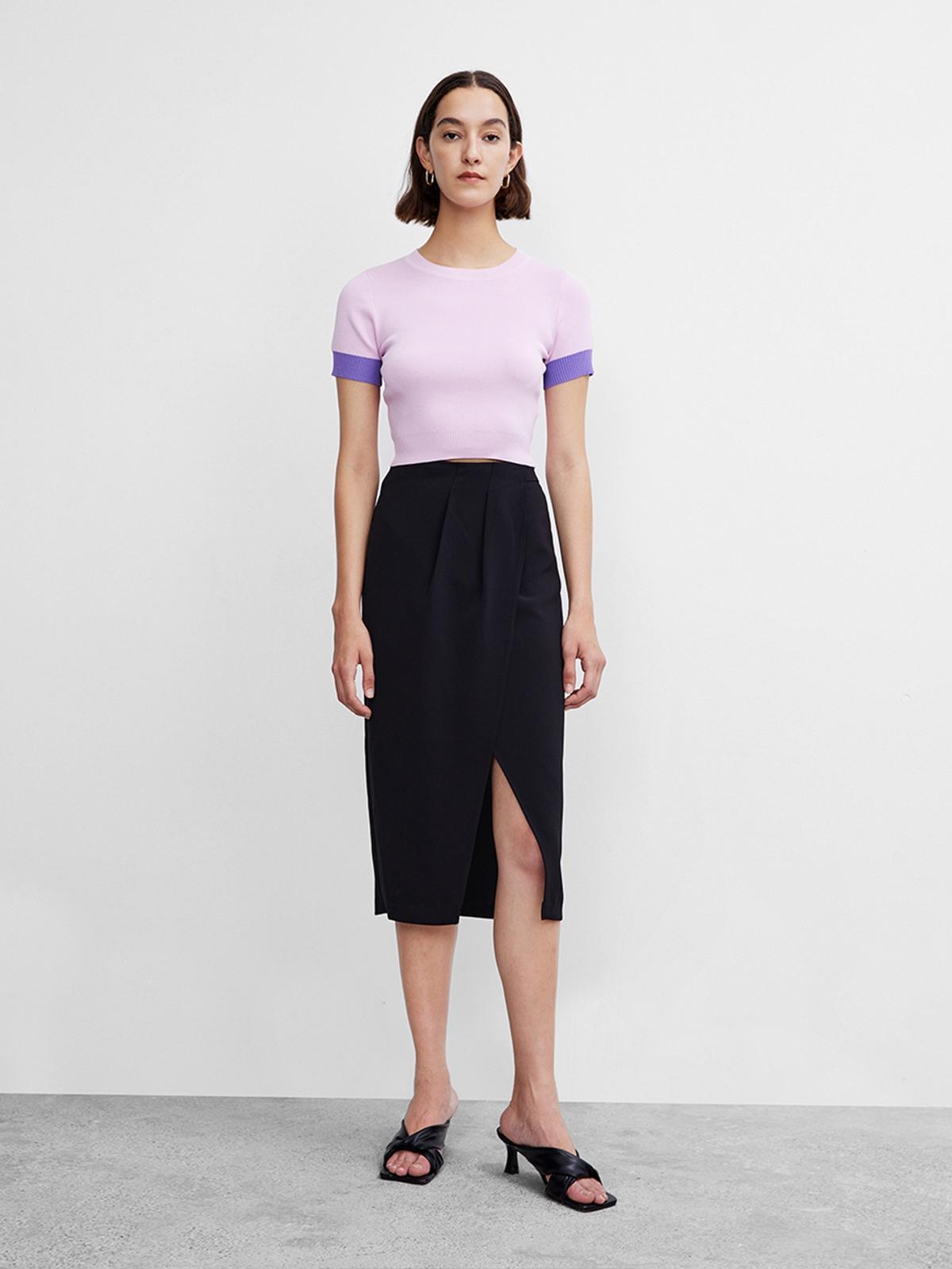 Two Tone T-Shirt - Pale Purple