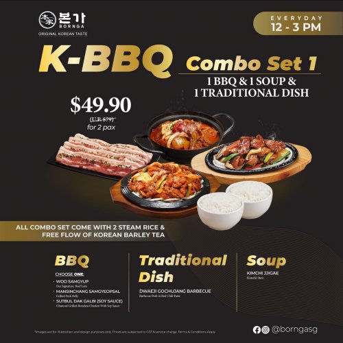 Dive into Bornga’s KBBQ Lunch Deal Set Combo