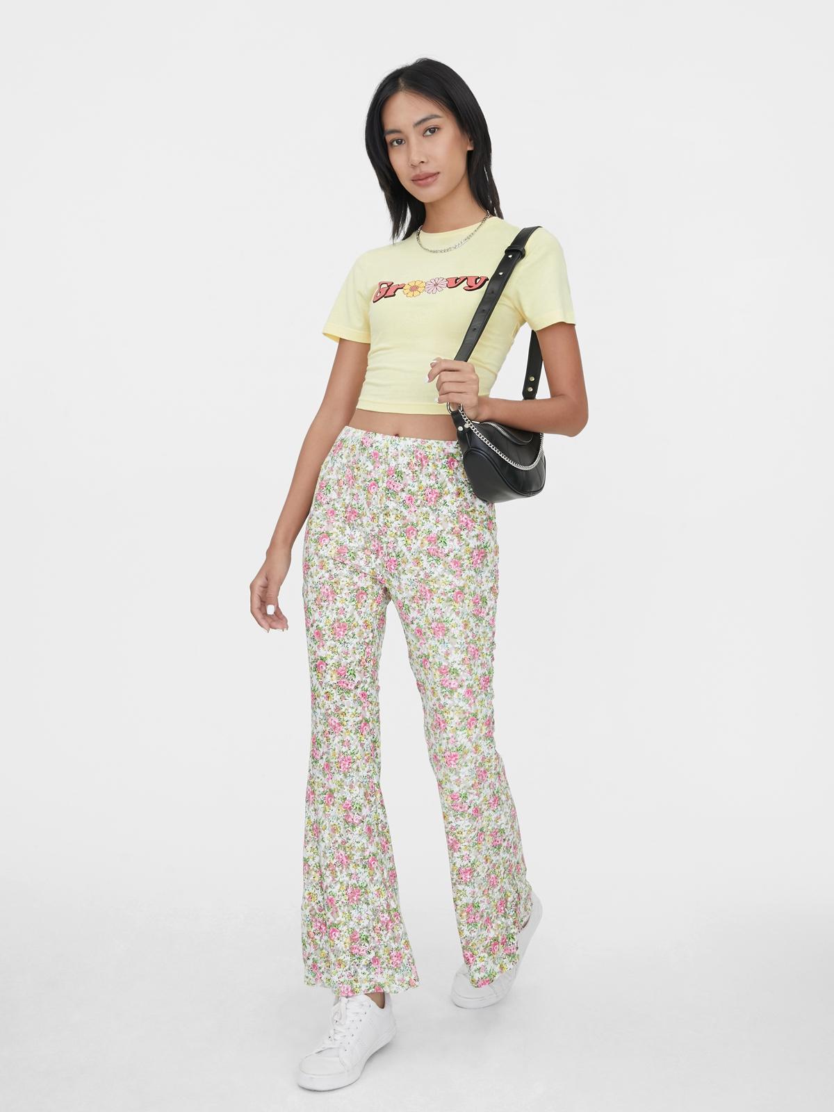 Sustainable Cotton Groovy Graphic Tee - Yellow