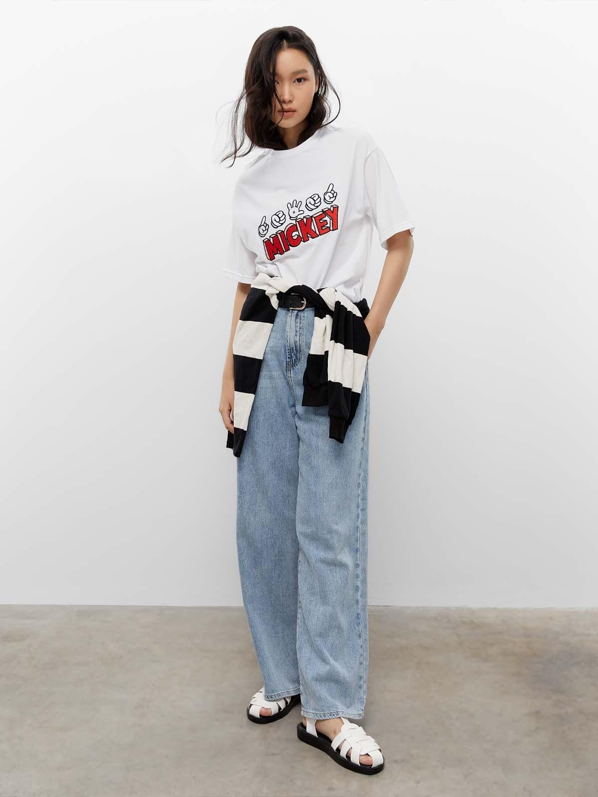 Mickey & Minnie Sustainable Graphic Tee - White