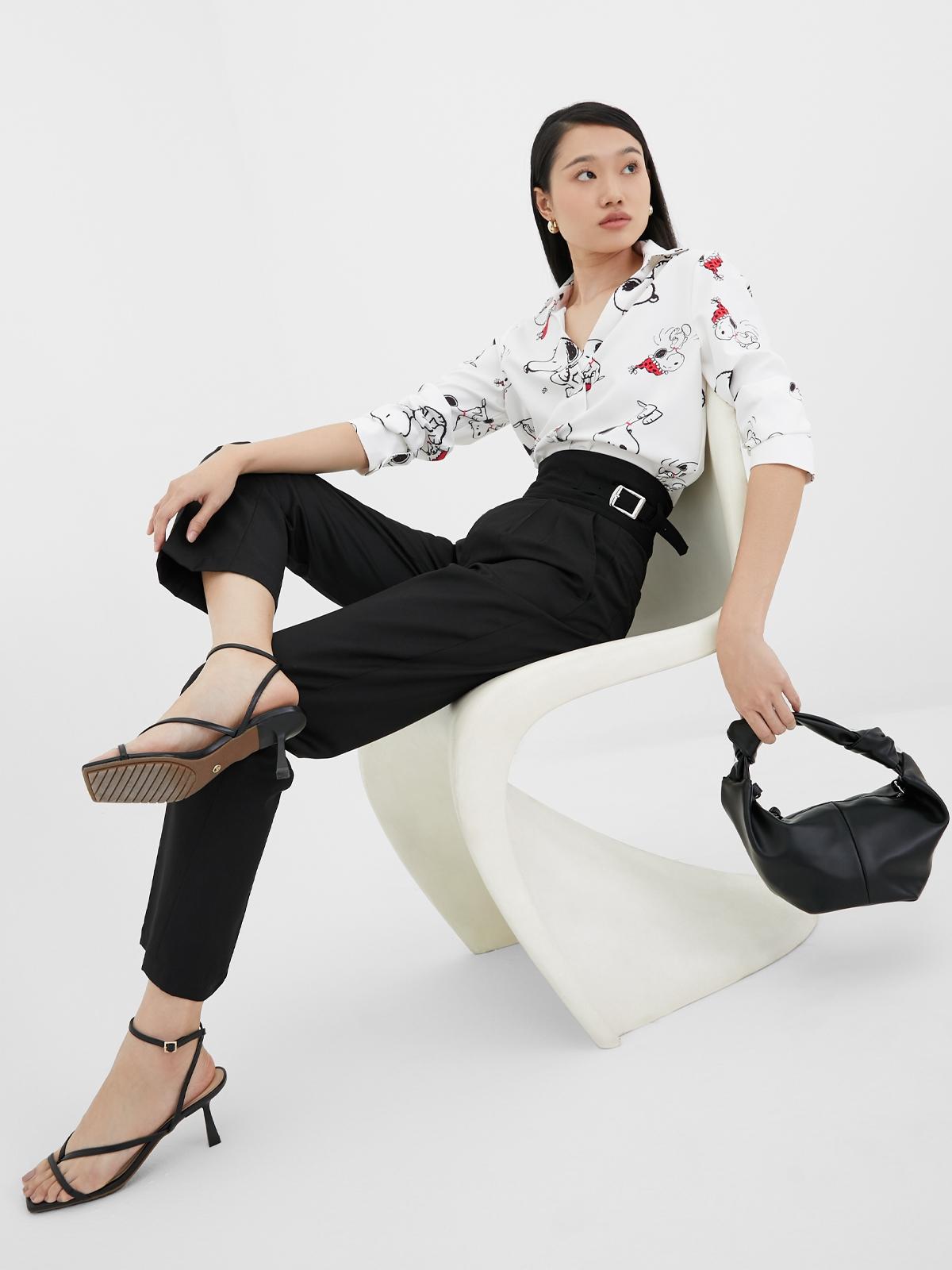 Long Sleeve Button Down Shirt - White