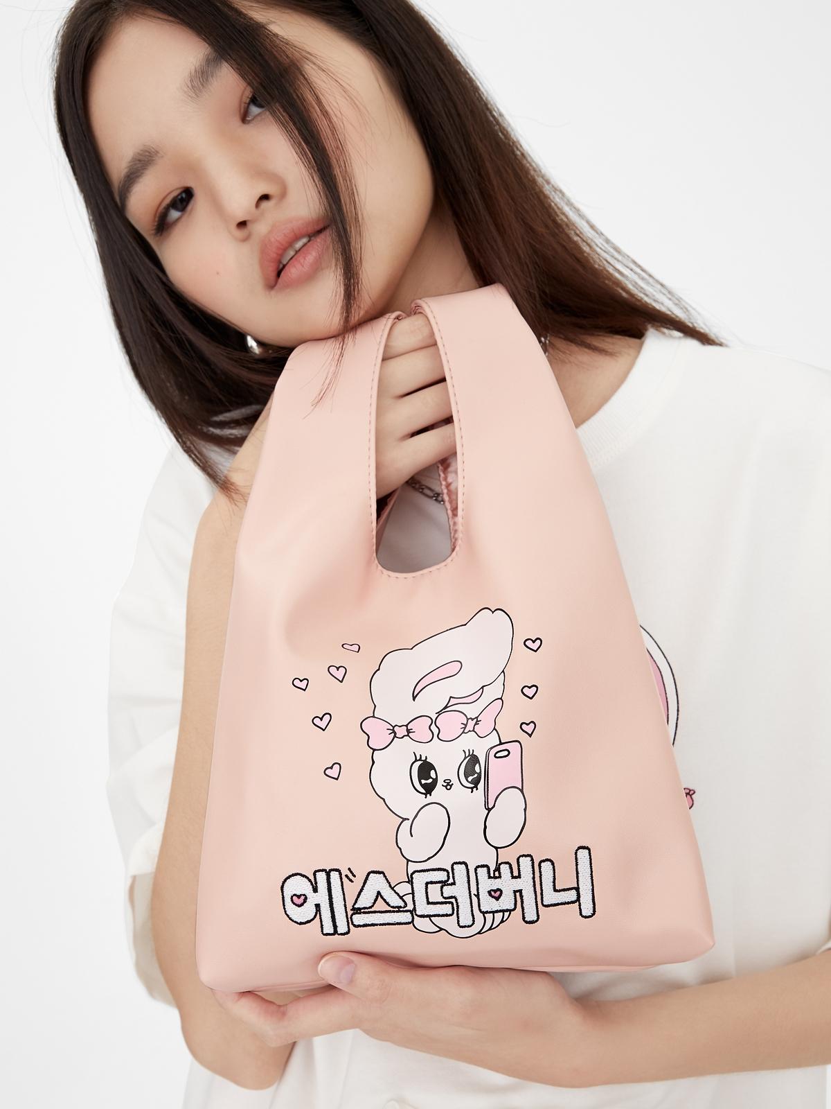 Bow Bunny Pouch - Pink