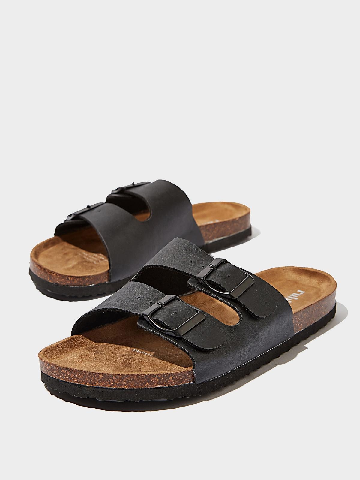 Rex Double Buckle Slide - Black